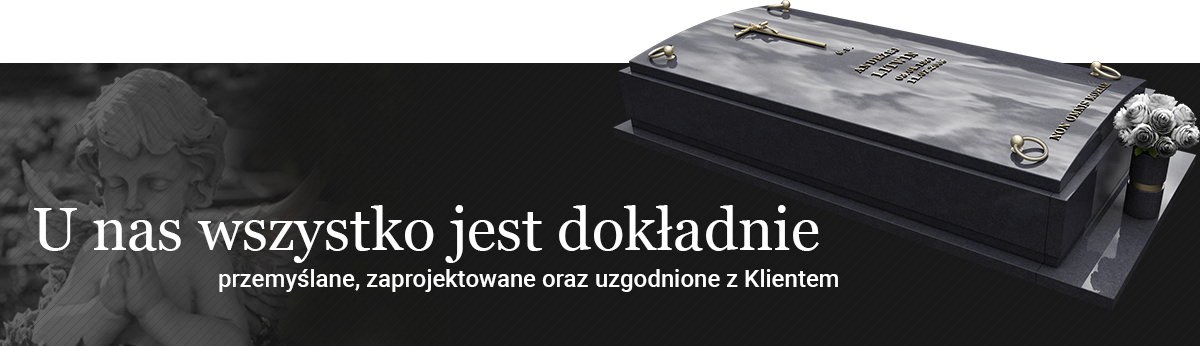 Nagrobek granitowy w Kielcach